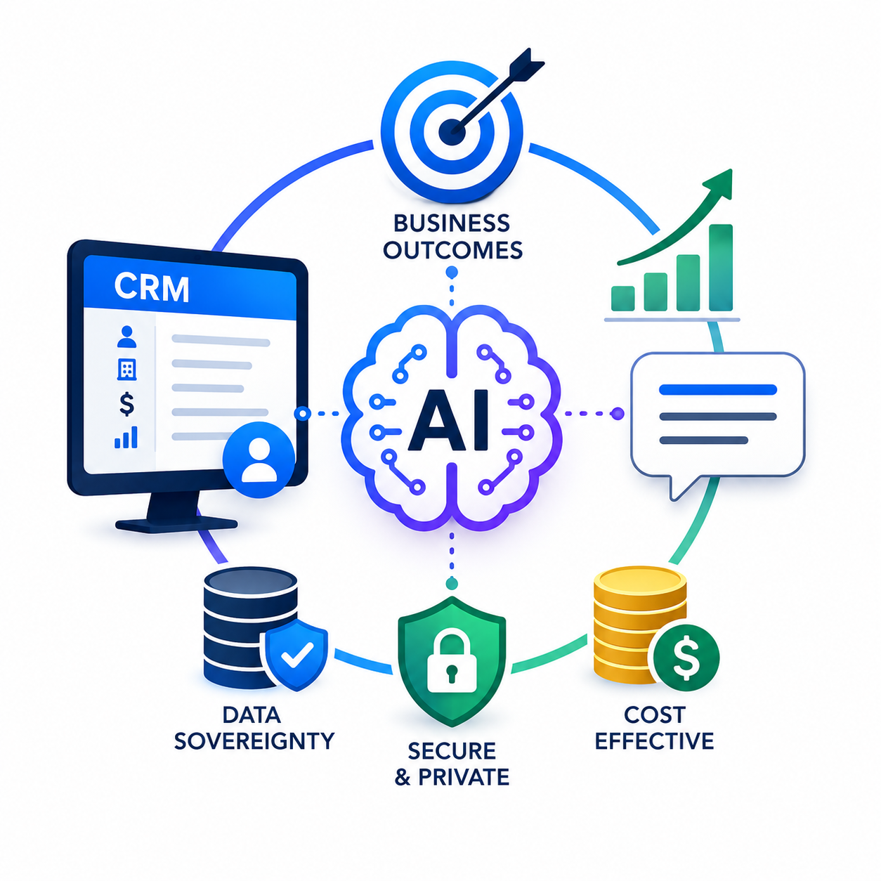 Building a Private AI Assistant for CRM: From Business Challenges to Intelligent Outcomes