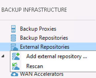 Veeam External Repository