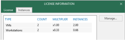 Instance VBR